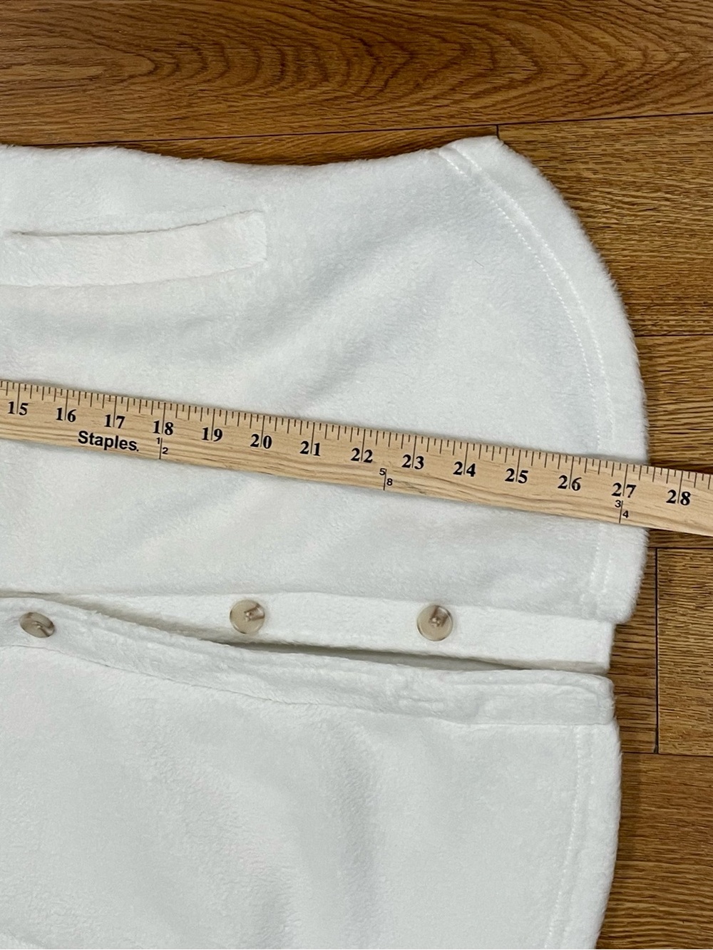 Cream Shacket NWT Fuzzy Fleece Cozy Cabincore Minimalist MiAmi Francesca Size S - Picture 9 of 12